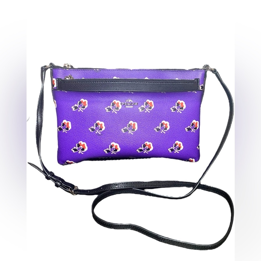 Coach-Bramble Rose Floral Crossbody (0118)